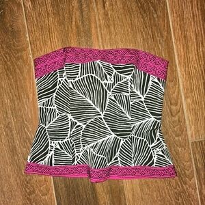 WHBM WHITE HOUSE BLACK MARKET CORSET STRAPLESS TOP SZ 2